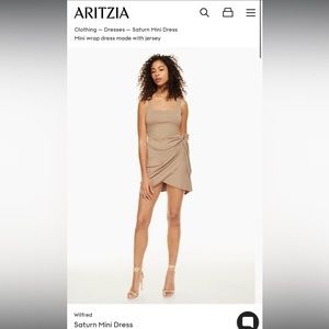 Aritzia - Wilfred Saturn dress in Beige. New with tags.